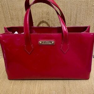 Louis Vuitton Red Vernis Leather Handbag